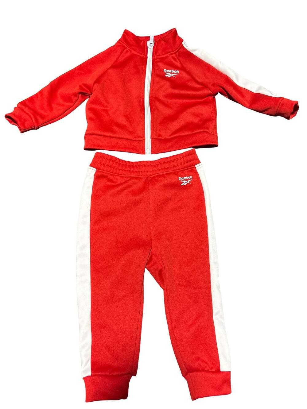 Reebok Baby Tracksuit Set Red White Size 18M
F05